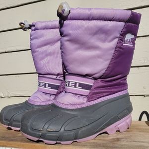 Sorel Wool Lined Purple Waterproof Winter Boots